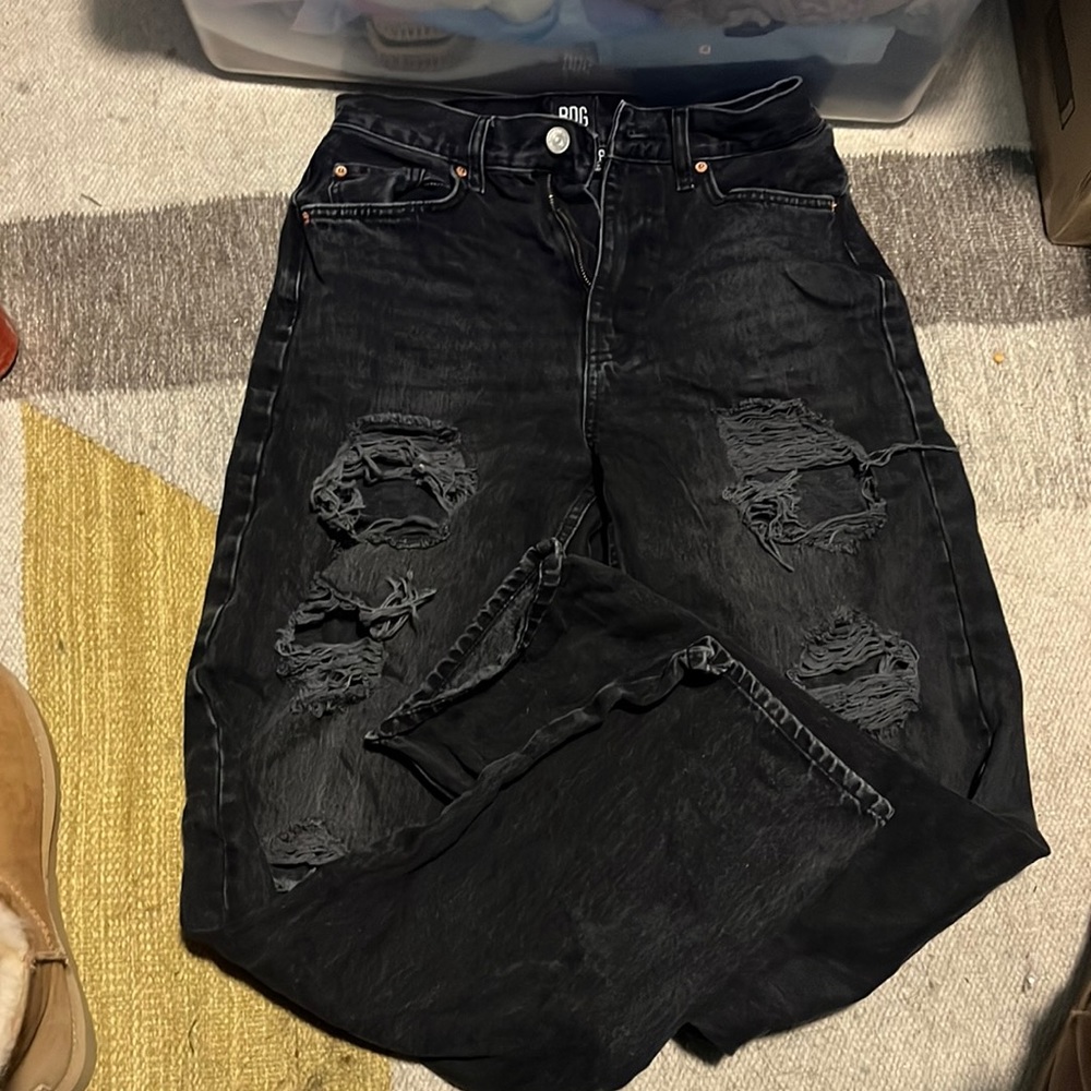 BDG distressed black jeans